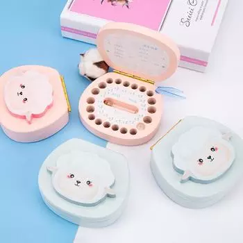 Коробка для хранения детских зубов и волос - деревянная коробка для мальчиков и девочек