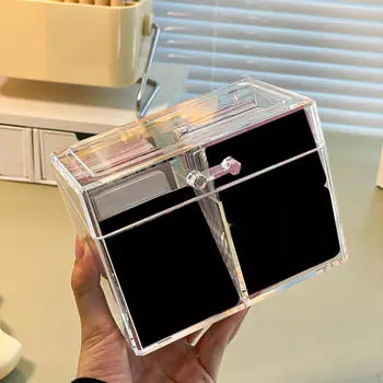 Коробка для хранения фотокарточек, коробка-органайзер для коллекции, прозрачный держатель для фотокарточек, стол для торговли