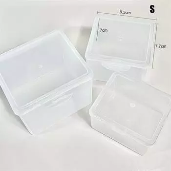 Коробка для хранения фотокарточек, прозрачные наклейки, корейский держатель для карточек Idol, органайзер 9.5*7.7*7cm