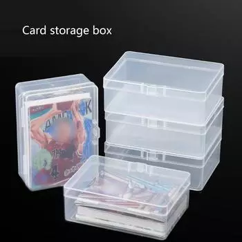 Коробка для хранения игровых карт в виде аниме-фигурки, прозрачная органайзер-держатель, принадлежности для спальни, общежития, гостиной, коллекция X3UC чистый