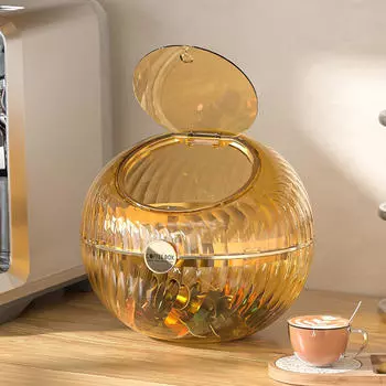 Коробка для хранения кофейных капсул, прочный элегантный прозрачный органайзер для стручков, эспрессо коричневый