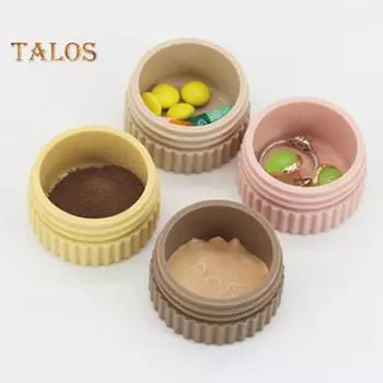 Коробка для хранения Компактная коробка для упаковки косметических ювелирных изделий Многоцелевой мини-силиконовый чехол для хранения розовый