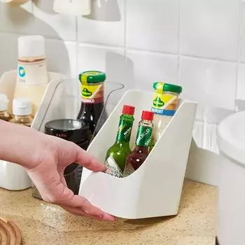 Коробка для хранения косметики, контейнеры для холодильника, коробка для сортировки продуктов, прозрачная коробка для хранения приправ, кухонный органайзер для холодильника