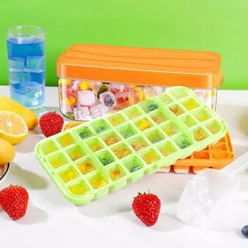Коробка для хранения льда с крышкой DIY Многоразовый ледяной охлаждающий коктейль без запаха Коробка для хранения льда Кухонный гаджет