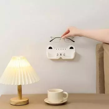 Коробка для хранения очков с рисунком, настенная витрина для очков, перфорированная стойка для хранения солнцезащитных очков, витрина для солнцезащитных очков чёрный