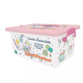 Коробка для хранения персонажей Sanrio компании K Company с крышкой M белая В149 x Ш318 x Г225 мм CXM2-SAC-WH