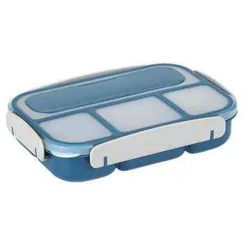 Коробка для хранения продуктов питания, большая емкость, отделение с пряжкой, 4 сетки, детская коробка для закусок, фруктов, ланч-бокса розовый