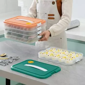 Коробка для хранения продуктов с циферблатом даты, антипригарная текстура, полипропилен, органайзер для фруктов на пикник, холодильник, кухонные принадлежности