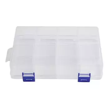 Коробка для хранения сережек, контейнер с 8 ячейками, регулируемое отделение