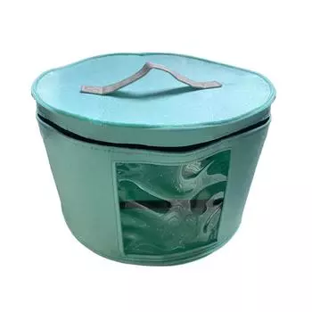 Коробка для хранения шляп, пылезащитный чехол, хозяйственные круглые фетровые шляпы, органайзеры для одежды с крышкой на молнии, дорожные сумки серый