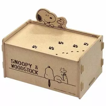 Коробка для хранения Snoopy с крышкой Легко собирается (Снупи и Вудсток)