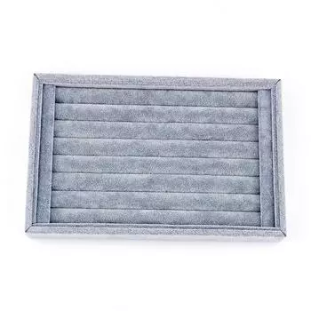 Коробка для хранения украшений с кольцами, лоток-органайзер для сережек-зажимов для галстука