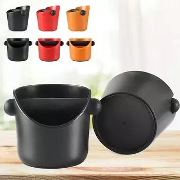 Коробка для кофе, амортизирующая коробка для эспрессо для кофемолки бариста, противоскользящая корзина для мусора для эспрессо, мусорная корзина чёрный