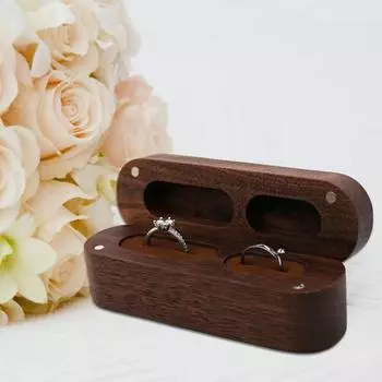 Коробка для колец с бархатной губкой, свадебные принадлежности, универсальные серьги-гвоздики, коробка для колец, удобная защитная многоцелевая коробка вино красного