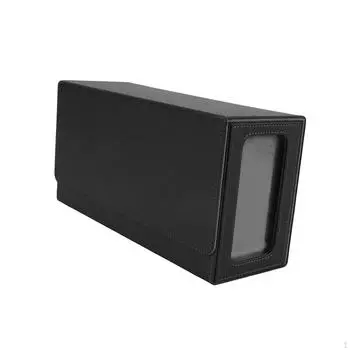 Коробка для колоды карт вмещает 40 игровых карт 28x10x14 см, легкая для торговли, водонепроницаемая Black Blue