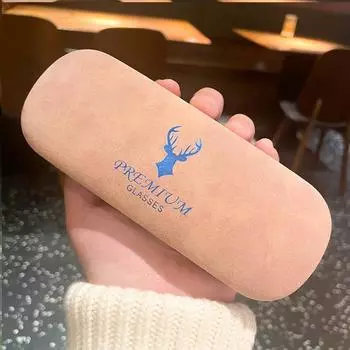 Коробка для линз Vogue Deer Head, устойчивая к царапинам, простая ретро-литература, коробка для хранения близоруких очков, чехол для художественного сжатия Color Random