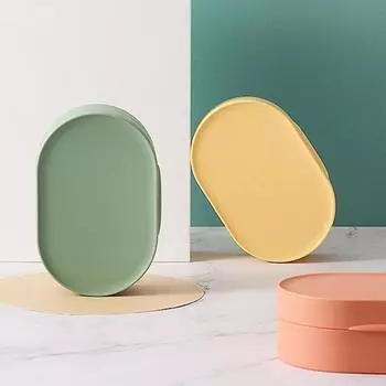 Коробка для мыла, маленький изысканный простой герметичный чехол для мыла, однотонная коробка для хранения, гаджет для ванной комнаты для дома S розовый