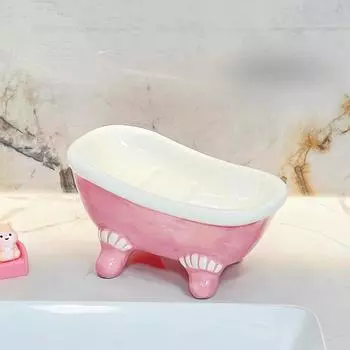 Коробка для мыла в ванной, симпатичная, розовая, для дома, для ванной, туалета, большая, креативная, керамическая, коробка для хранения мыла, saboneteira banheiro