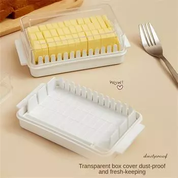 Коробка для нарезки масла Коробка для сохранения свежести Вспомогательная закрытая коробка для хранения масла Герметичное отделение для масла Коробка для хранения нарезки сыра