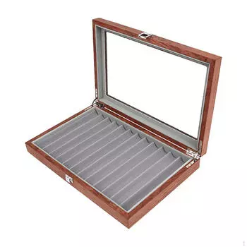 Коробка для перьевого дисплея, современный офис, прозрачная обложка, деревянные карандаши, многоцелевая организация