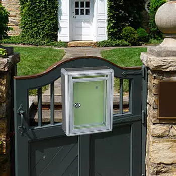 Коробка для предложений из алюминиевого сплава, прозрачная коллекция, почтовый ящик с замком, настенное крепление для бизнеса front port