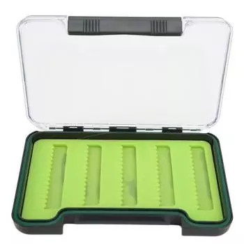 Коробка для рыбалки нахлыстом, водонепроницаемый прозрачный ударопрочный портативный чехол для рыболовных крючков