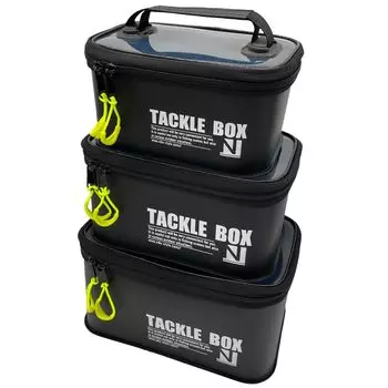 Коробка для рыболовных снастей из материала ЭВА, многофункциональный чехол для рыболовной катушки из ЭВА, чехол для рыболовной катушки, чехол для рыболовной снасти, чехол для рыболовной приманки на червя, набор из 3 шт. в стиле nda (Черный, чёрный