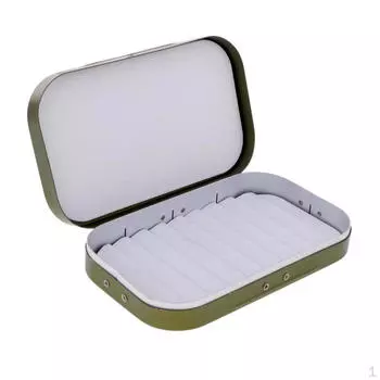 Коробка для рыболовных снастей с пенопластовой вставкой для крючков и наживок серый