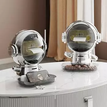 Коробка для салфеток «Астронавт», легкая, роскошная, высокого уровня, украшение для гостиной, копилка, высококачественная подарочная коробка для салфеток, украшение белый