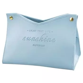 Коробка для салфеток для гостиной, столовой, экологически чистая кожа, многоцелевой однотонный креативный ящик для хранения салфеток G582 жёлтый