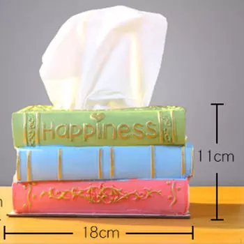 Коробка для салфеток для лица Чехол для салфеток Настольный декор для гостиной Диспенсер из смолы для зелёный