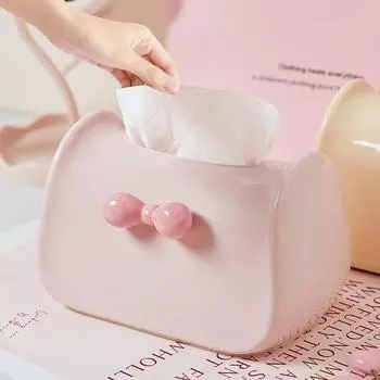 Коробка для салфеток Dopamine, украшение для дома, модная коробка для салфеток, креативный настольный компьютер с расширенными функциями, симпатичные инструменты для хранения бумаги розовый