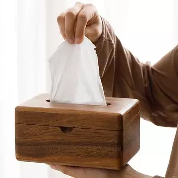 Коробка для салфеток из цельного дерева, простая бытовая бумажная коробка, настольная деревянная бумажная коробка для гостиной