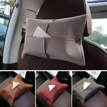 Коробка для салфеток на подлокотнике автомобиля, устойчивая к поту, матовая, сохраняет аккуратность темно-серого