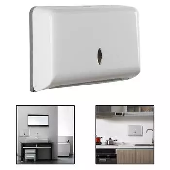 Коробка для салфеток, настенный держатель для бумажных полотенец, неперфорированный диспенсер для полотенец для кухни, туалета, ванной комнаты, держатель для бумажных полотенец