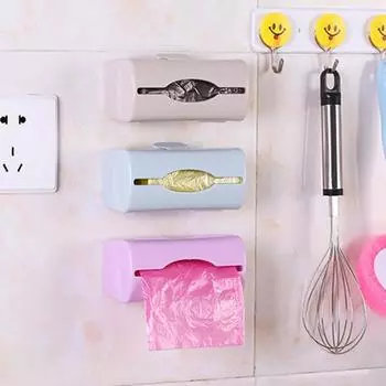 Коробка для салфеток Прямоугольный креативный держатель для салфеток из полипропилена на роликах для ванной комнаты синий