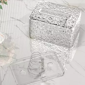 Коробка для салфеток с изображением кролика и водной рябью, для гостиной, для рабочего стола, для домашнего стола, держатель для салфеток, диспенсер, пластиковая коробка для хранения