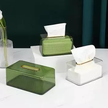 Коробка для салфеток с закругленными краями, большой вместимости, легко заправляемый диспенсер для бумаги, коробка для салфеток, защита от пыли, домашний автомобильный органайзер