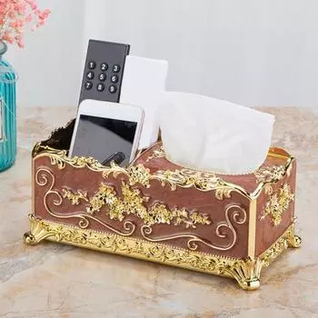 Коробка для салфеток в европейском стиле, многофункциональный чехол для салфеток с тиснением из АБС-пластика, домашний декор белый