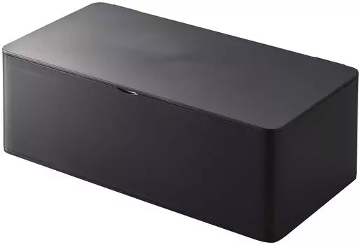 Коробка для салфеток Yamazaki Jitsugyo 5721 с обычной черной внутренней частью, приблизительно Ш25 x Г12 x Крышка коробки для салфеток Tower 5721, размер, [совместимые размеры] чёрный