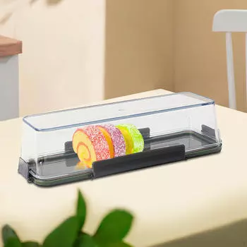 Коробка для торта, подарочная, десертная, прямоугольная, для хранения свежих продуктов, многоразовая буханка хлеба, многоразовая упаковка 31x11x7.6cm