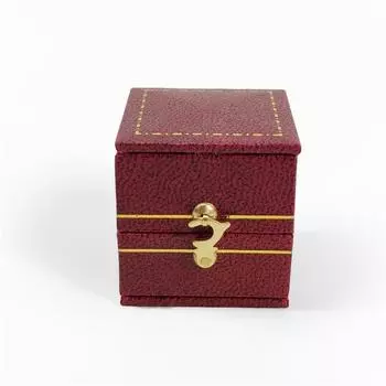Коробка для ювелирных украшений в викторианском стиле Коробки для колец для небольших колец в античном стиле A-red красный