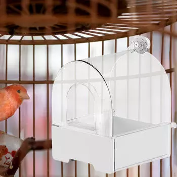 Коробка для ванны для птиц, ванна для купания с попугаем, акриловая ванночка для птиц, волнистый попугайчик, корелла, висячие птицы белый