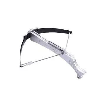 Коробка для зубочисток Сплав Голова волка Двуствольная игрушка, Сборная игрушка из сплава, Игрушка арбалет. One Size серебряный