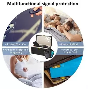 Коробка Фарадея для автомобильных ключей, блокирующая сигнализацию, двухслойная защита от кражи автомобиля