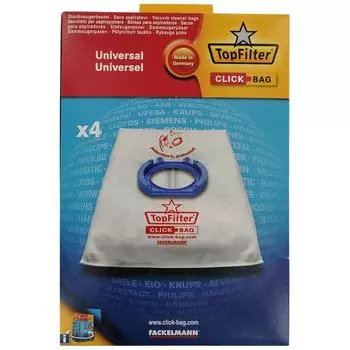 Коробка из 4 универсальных мешков для пылесоса Top Filter для адаптера Click Bag, арт.. 68000