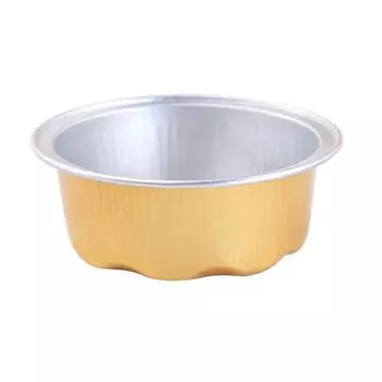 Коробка из фольги для фритюрницы, формочки для десертов, формочки для кексов, алюминиевая фольга, жестяная формочка для пудинга Gold