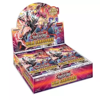 Коробка Konami Wild Survivors с 24 конвертами Yu-Gi-Oh!