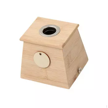 -Коробка, контейнер для подогрева, -Ролик, держатель палки, ящик для полыни для кемпинга, террасы, сада 9.5x9.5x8.5cm