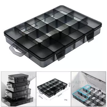 Коробка-органайзер Контейнер с несколькими сетками для хранения оборудования для винтов, гаек и болтов 18 Grids S